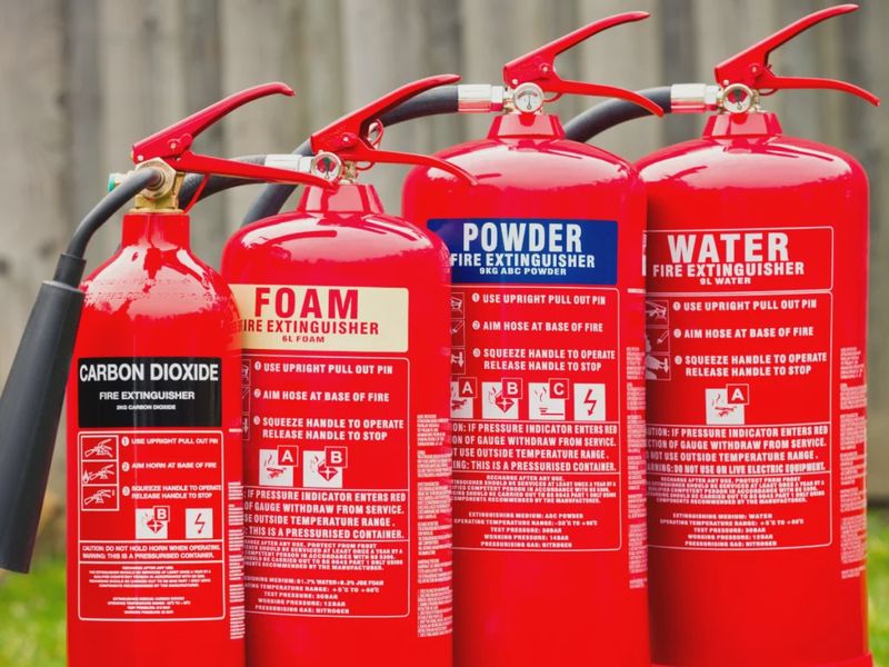Fire Extinguishers Water, Foam, Powder (Bundle of 10)