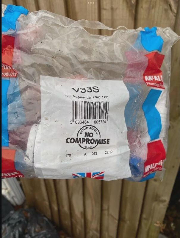McAlpine Domestic Appliance Tee Piece (Pack of 5)
