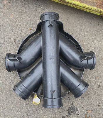 Polypipe 460mm Underground Drainage Inspection Manhole Chamber Base Black