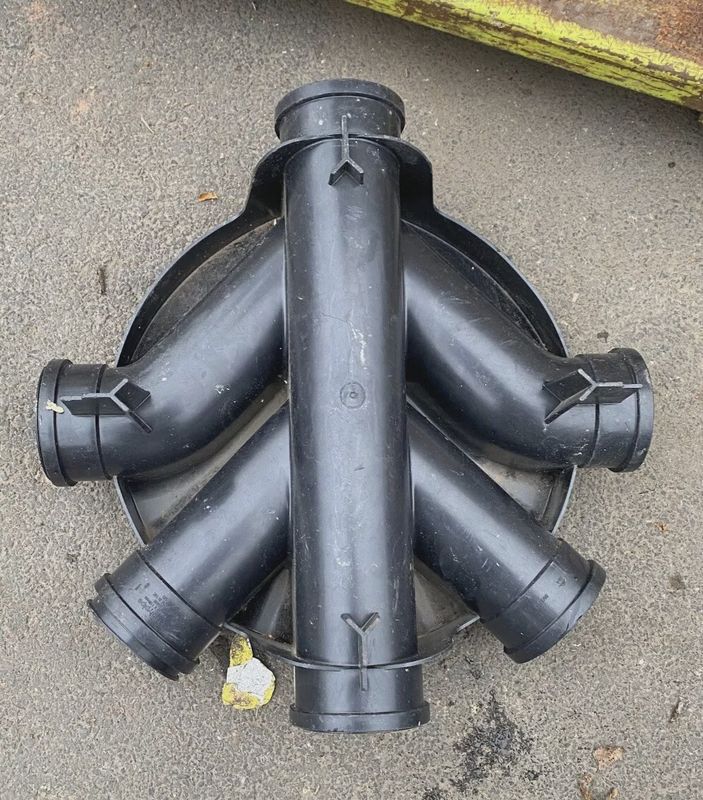 Polypipe 460mm Underground Drainage Inspection Manhole Chamber Base Black