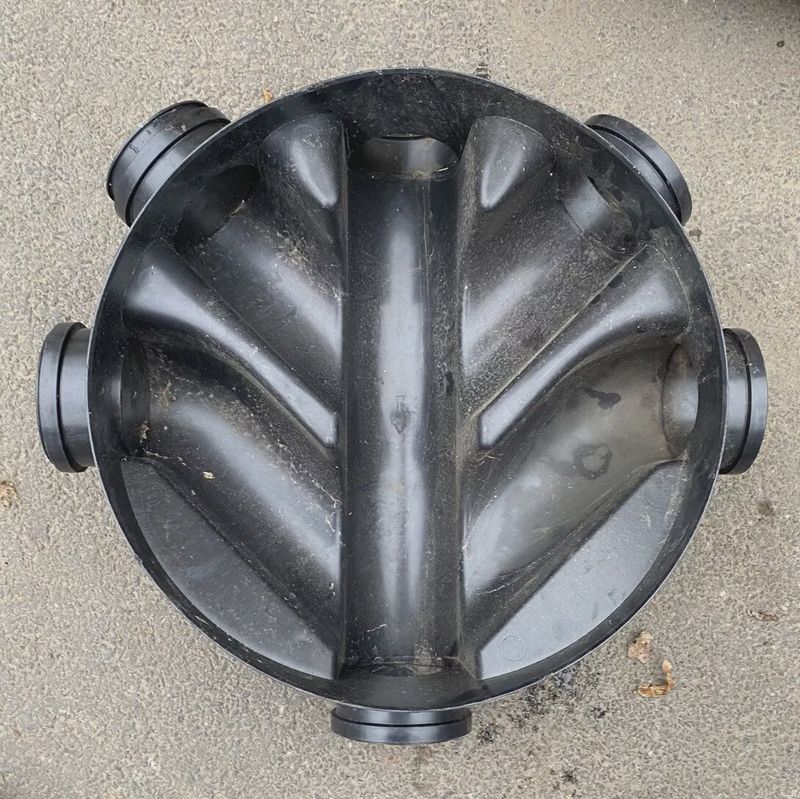 Polypipe 460mm Underground Drainage Inspection Manhole Chamber Base Black