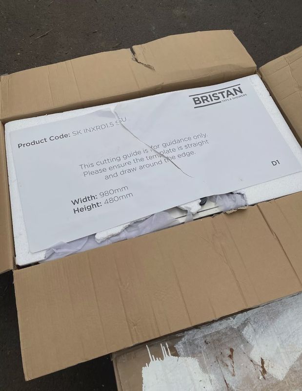 Bristan Easyfit Stainless Steel Sink 908 x 480mm  Complete with Ruby Tap