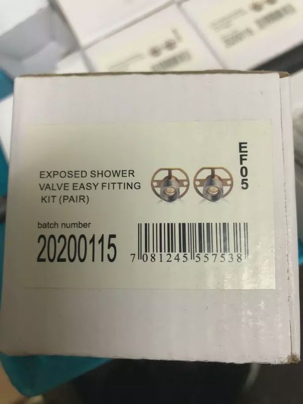 Exposed Thermostatic Shower Bar Valve Easy Fit Shower Fixing Kit Pair EFK (Pack of 2)