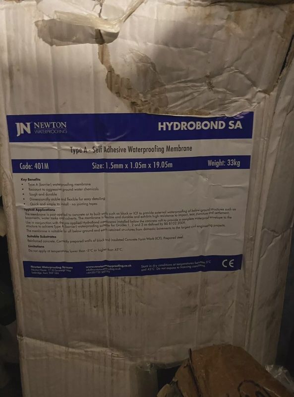Hydrobond Self-Adhesive Waterproofing Membrane Set