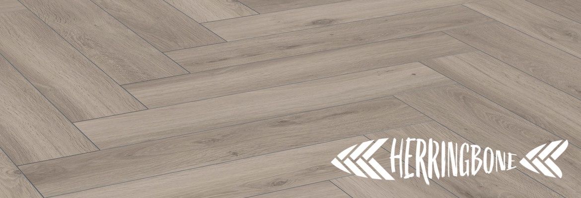 Herringbone Grey Flooring 1.238m2 SDH3654