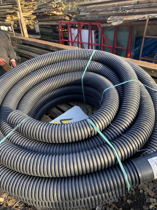 RC110X50BE - Civils Ridgicoil Power Duct Coiled 110mm 50m inc. Coupler Black