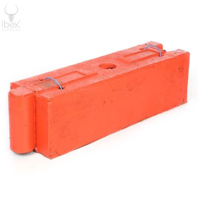 Safety Kerb: Interlocking, Red &amp; White Mixed - 40KG Per Unit for HD Temporary Use