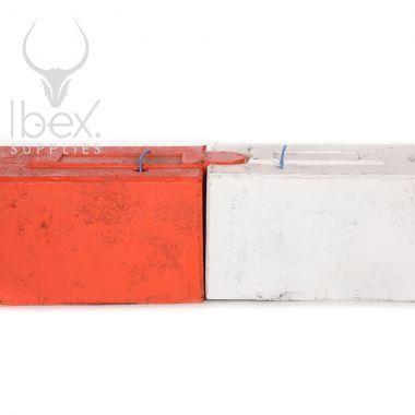 Safety Kerb: Interlocking, Red &amp; White Mixed - 40KG Per Unit for HD Temporary Use