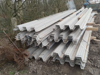 New Corrugated Roof Sheets (Silver) 5-6m Length 700mm Width