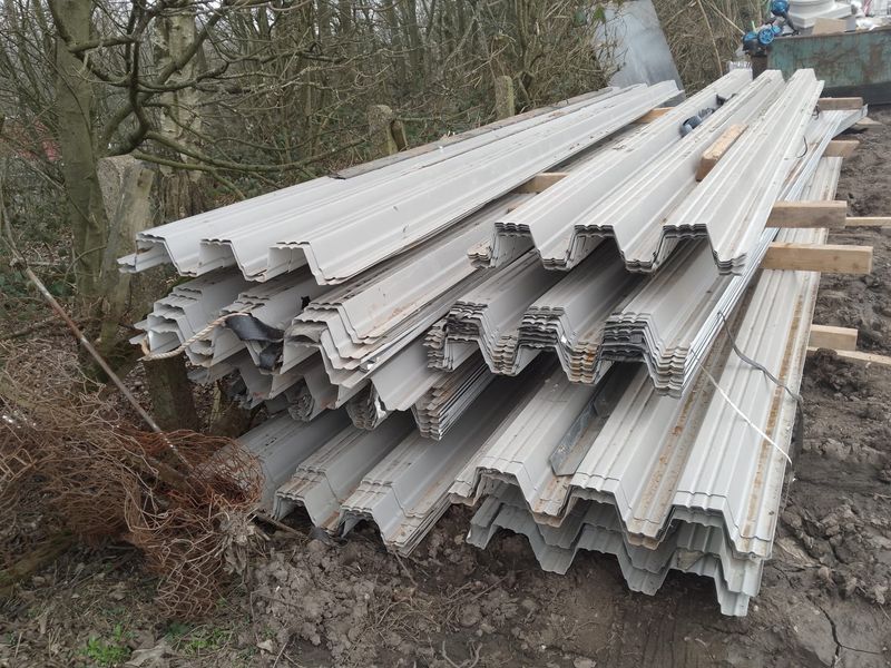 New Corrugated Roof Sheets (Silver) 5-6m Length 700mm Width