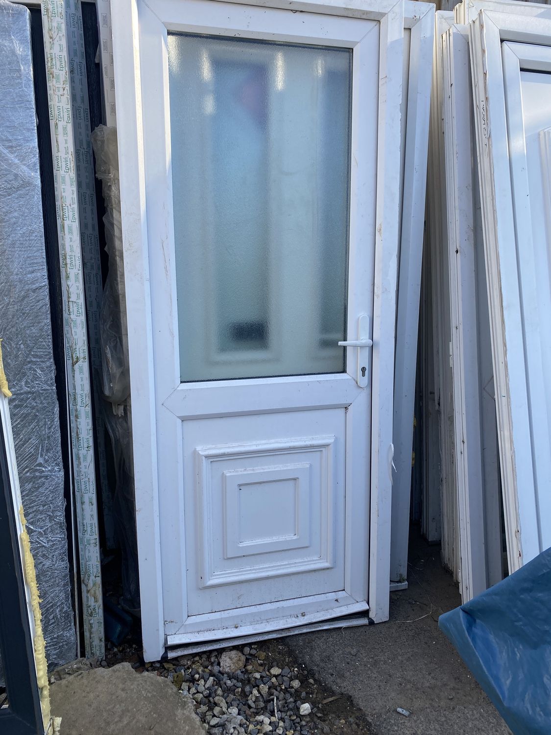 White uPVC Back Door