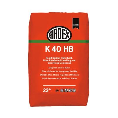 Ardex K40 HB High Build Fibre Reinforced Levelling Compound 22kg