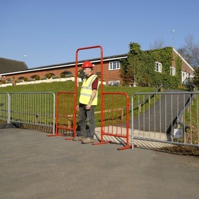 Walkthrough Metal Open Hoop Site Access Barrier (RED)