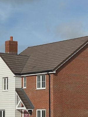 Thin Flat Roof Tiles Brown (228 Per Pack)