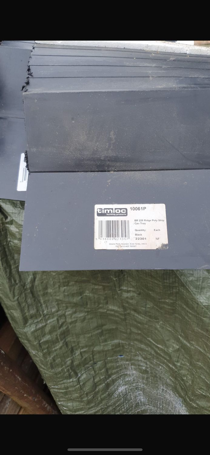 Timloc Cavity Trays, Style: BR 225 Ridge Poly Strip 22301