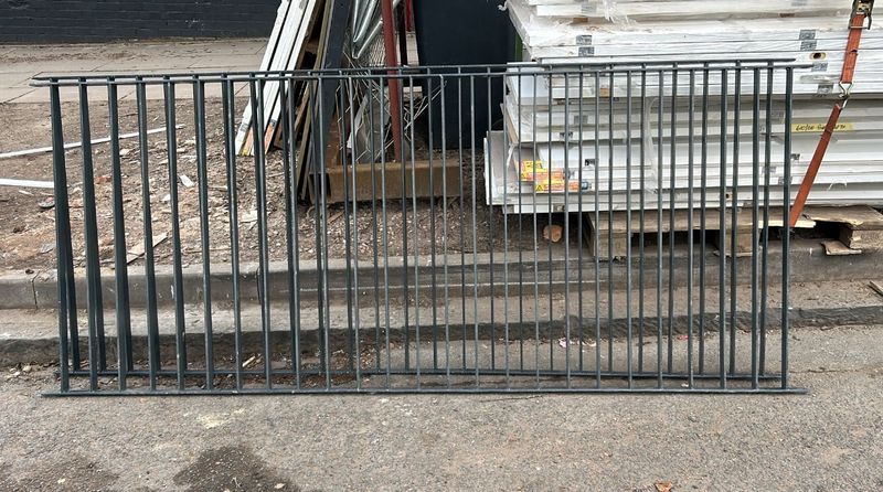 Black Estate Fencing (2.7m x 1.1m) 2 Piece Set