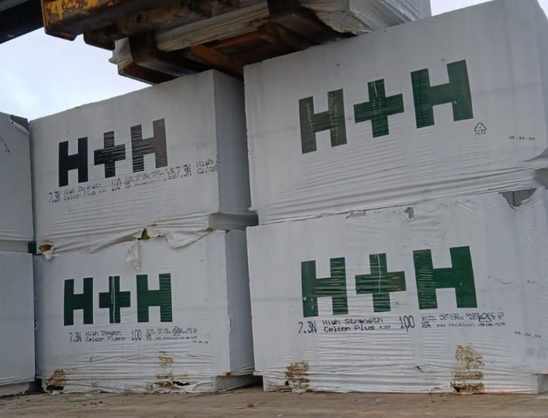 H&amp;H Celcon Hi-7 Aerated Turbo Concrete Blocks 7.3N (Pack of 60)