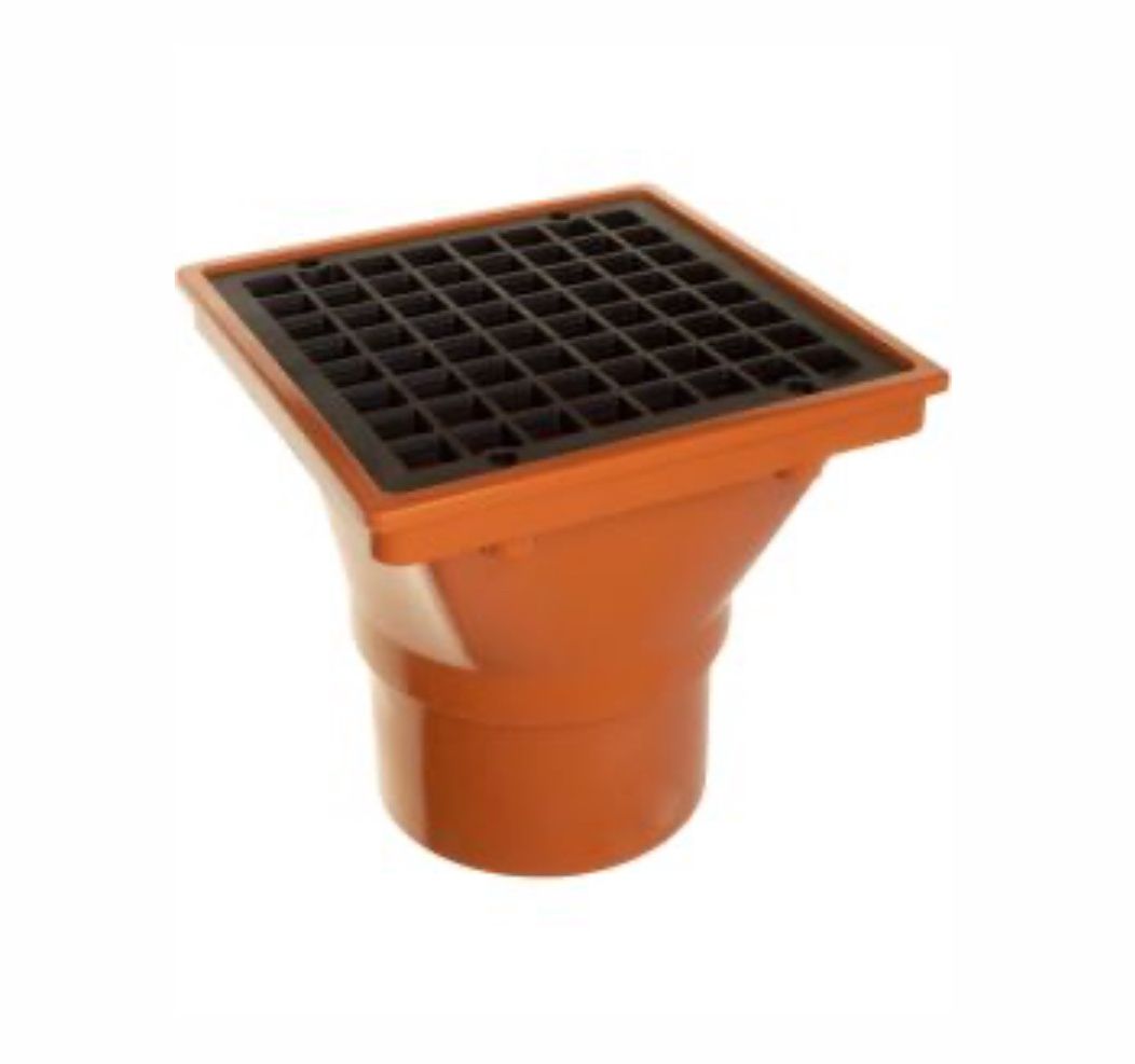 Square Hopper Head with Spigot End