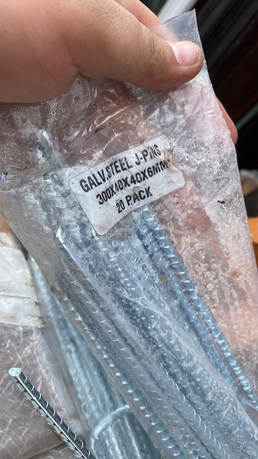 Galvanised  Steel J-Pins (Pack of 10)