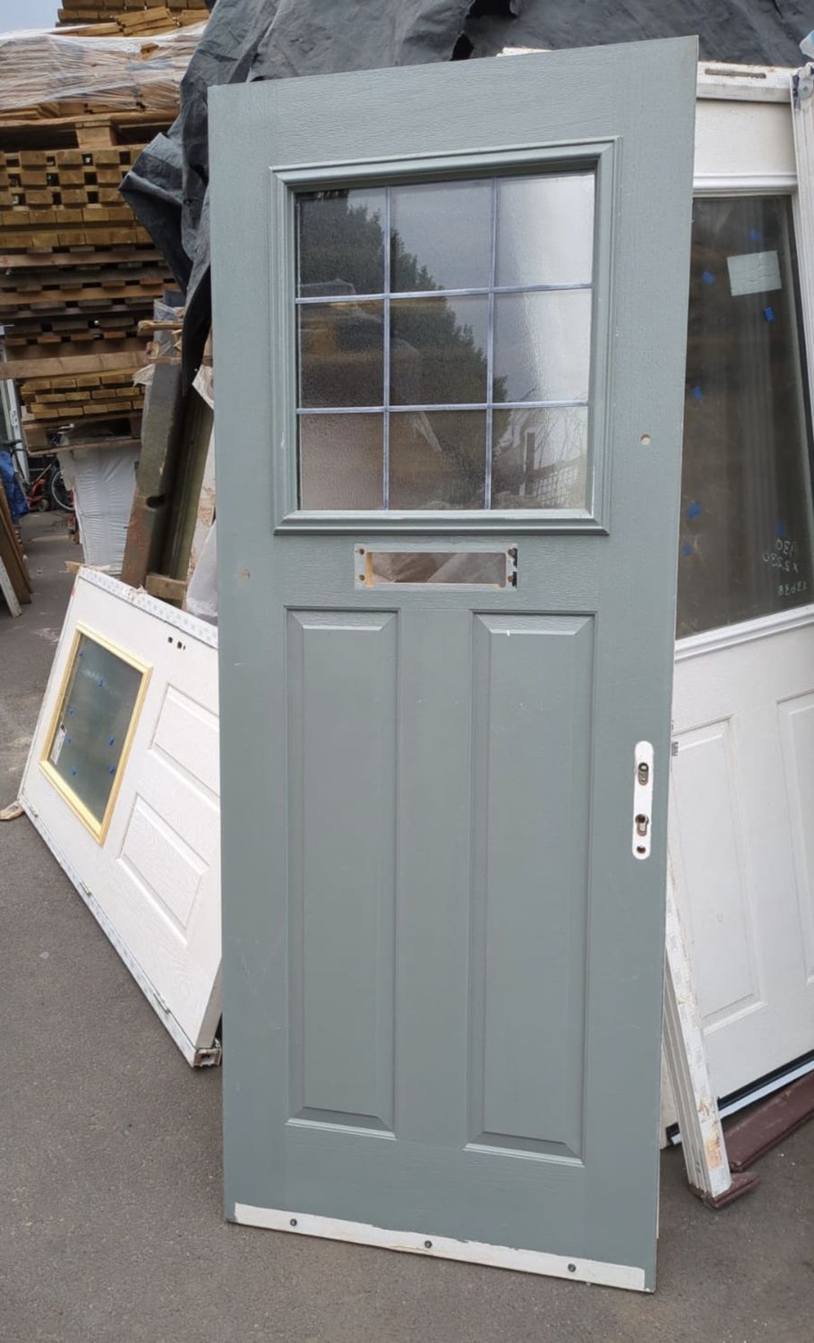Clay External Door No Frame No Glass (845 x 2150)