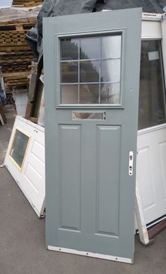 Clay External Door No Frame No Glass (845 x 2150)