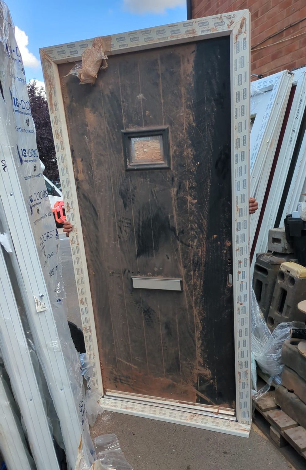 Composite Door Grey (1015 x 2100)