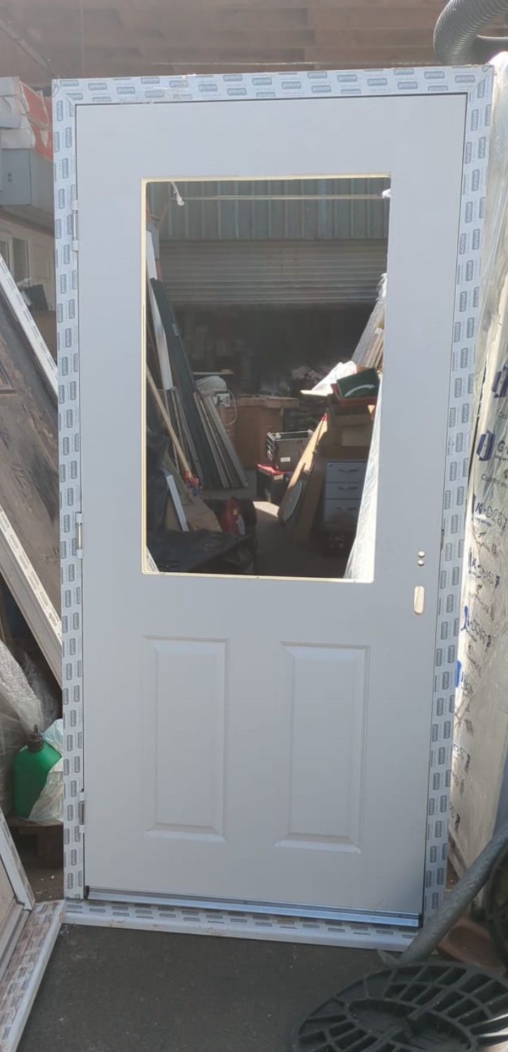 Composite Door White No Glass (1015 x 2100)