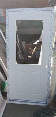 Composite Door White No Glass (1015 x 2100)