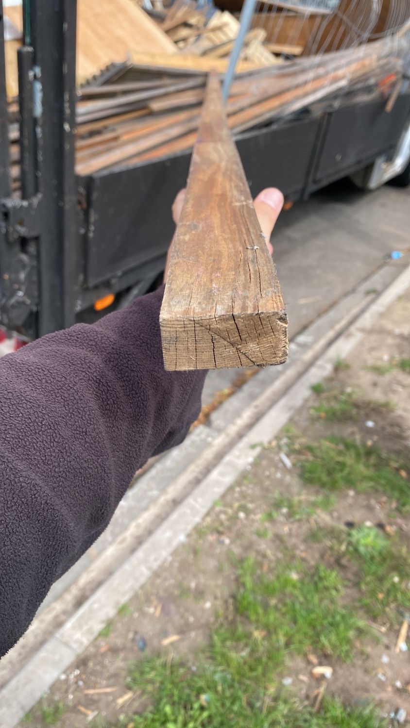 2 x 1&quot; Timber Batons / Lath, Size: 1.8m-6ft