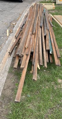 2 x 1&quot; Timber Batons / Lath