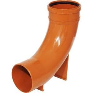 Brett Martin Underground Drain Pipe Double Socket Rest 87.5 Degree Bend - 110mm