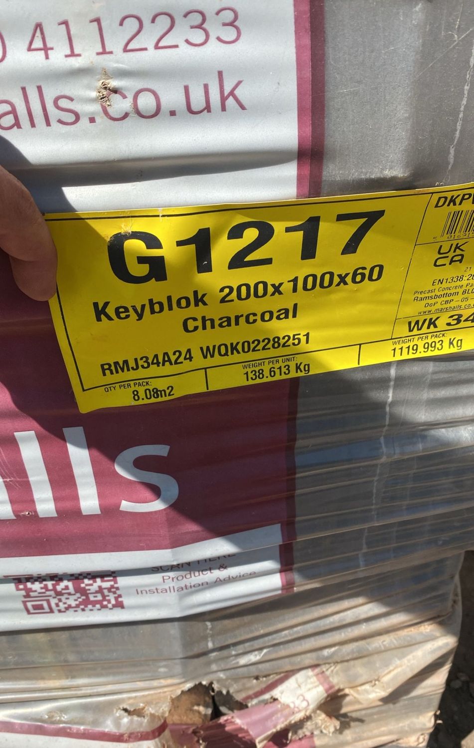 Keyblock Charcoal 200x100x60 (24.4m2)