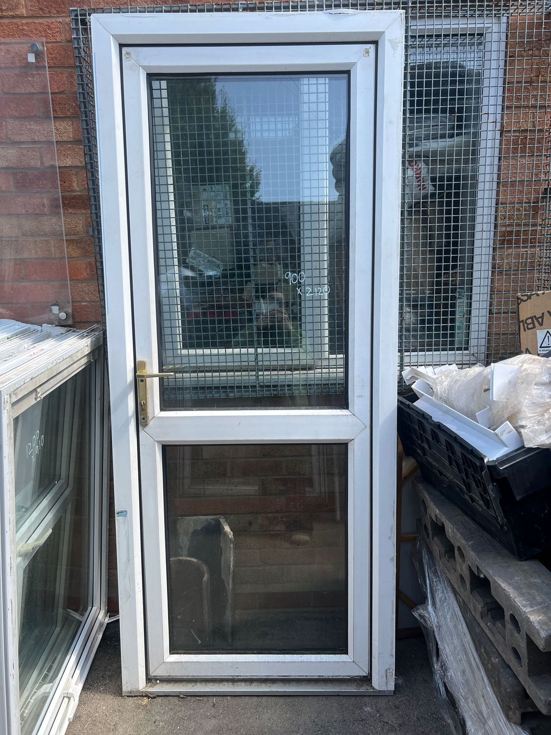 uPVC Glass Back Door (900 x 2120)