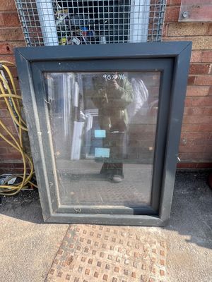uPVC Grey Window (116 x 90)