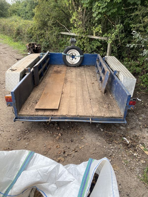 Blue Trailer Ramp With Winch