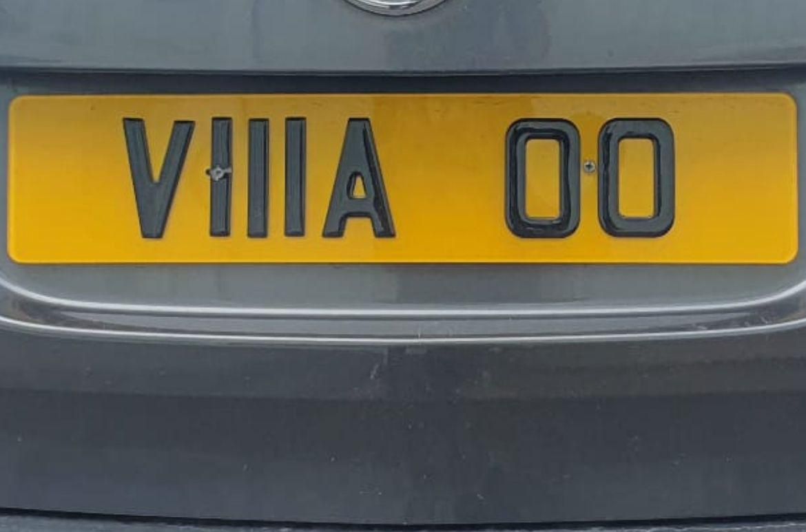 &quot;V111 AOO&quot; Number Plate Raffle