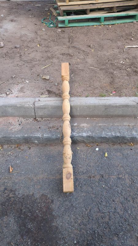 Newel Post Wood Turned (68mm x 1120mm)