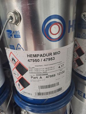 Hempadur MIO 47950/47953 (Part A) Contains - 4,17 Litres Grey