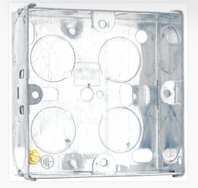1-Gang 25mm Galvanised Steel Knockout Box