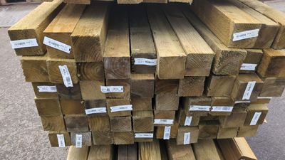 3 x 3 (75 x 75mm) Treated Timber Post