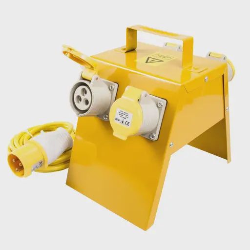 MCG 110V 4 Gang Site Extension Socket with Cable and Plug