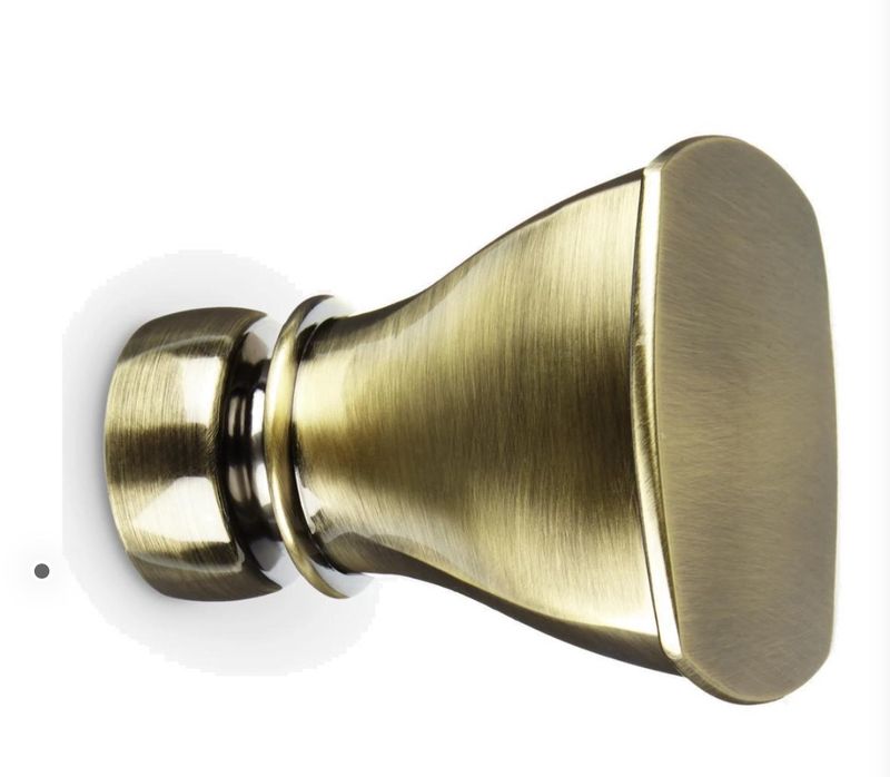 Antique brass 28mm pair of finials