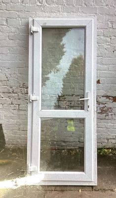 uPVC White Front Door ( 915 x 2065)
