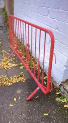 Metal Red Site Barriers 2145 x 1090 mm