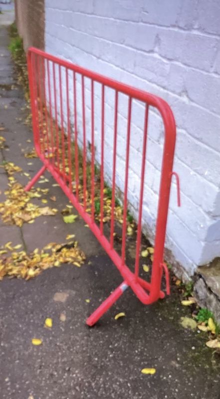 Metal Red Site Barriers 2145 x 1090 mm