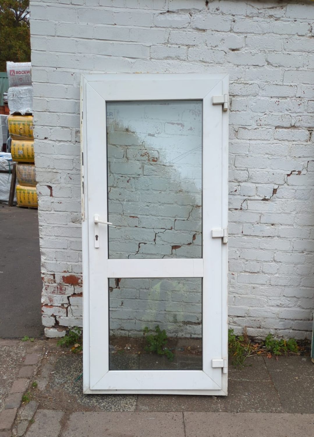 uPVC Double Glass White Door 930 x 2025