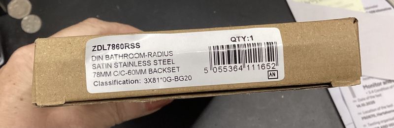 Bathroom Radius Satin Stainless Steel