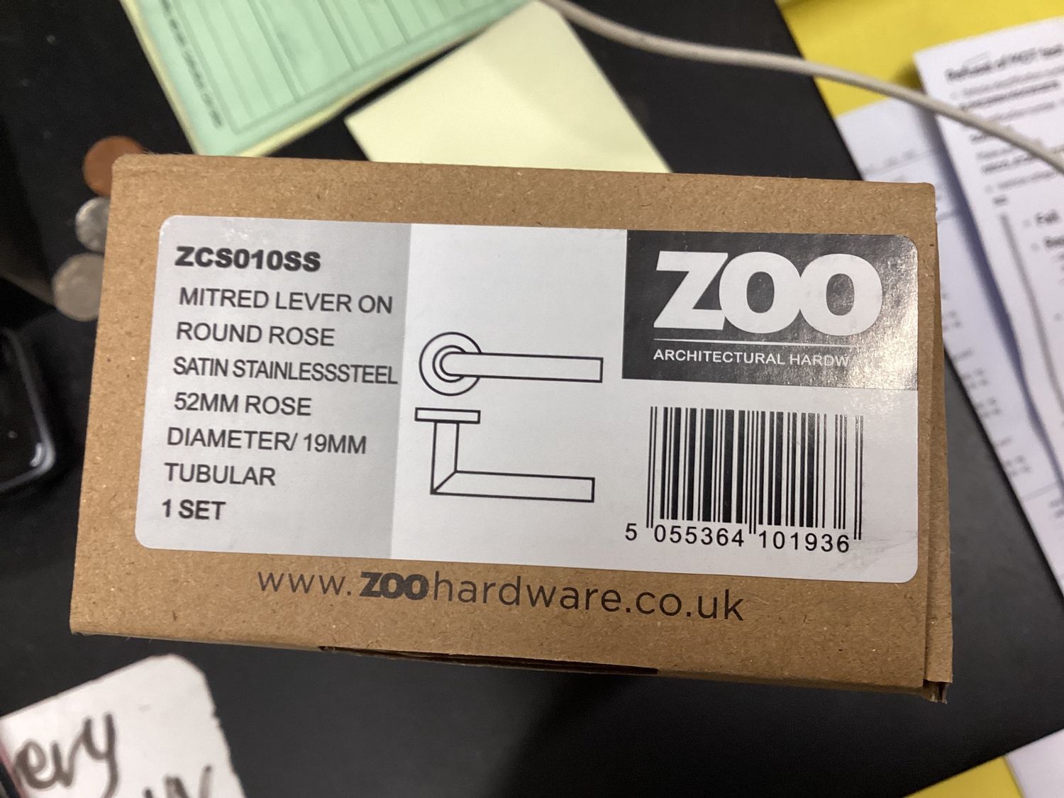 Mitred Lever Satin Stainless Steel Handle