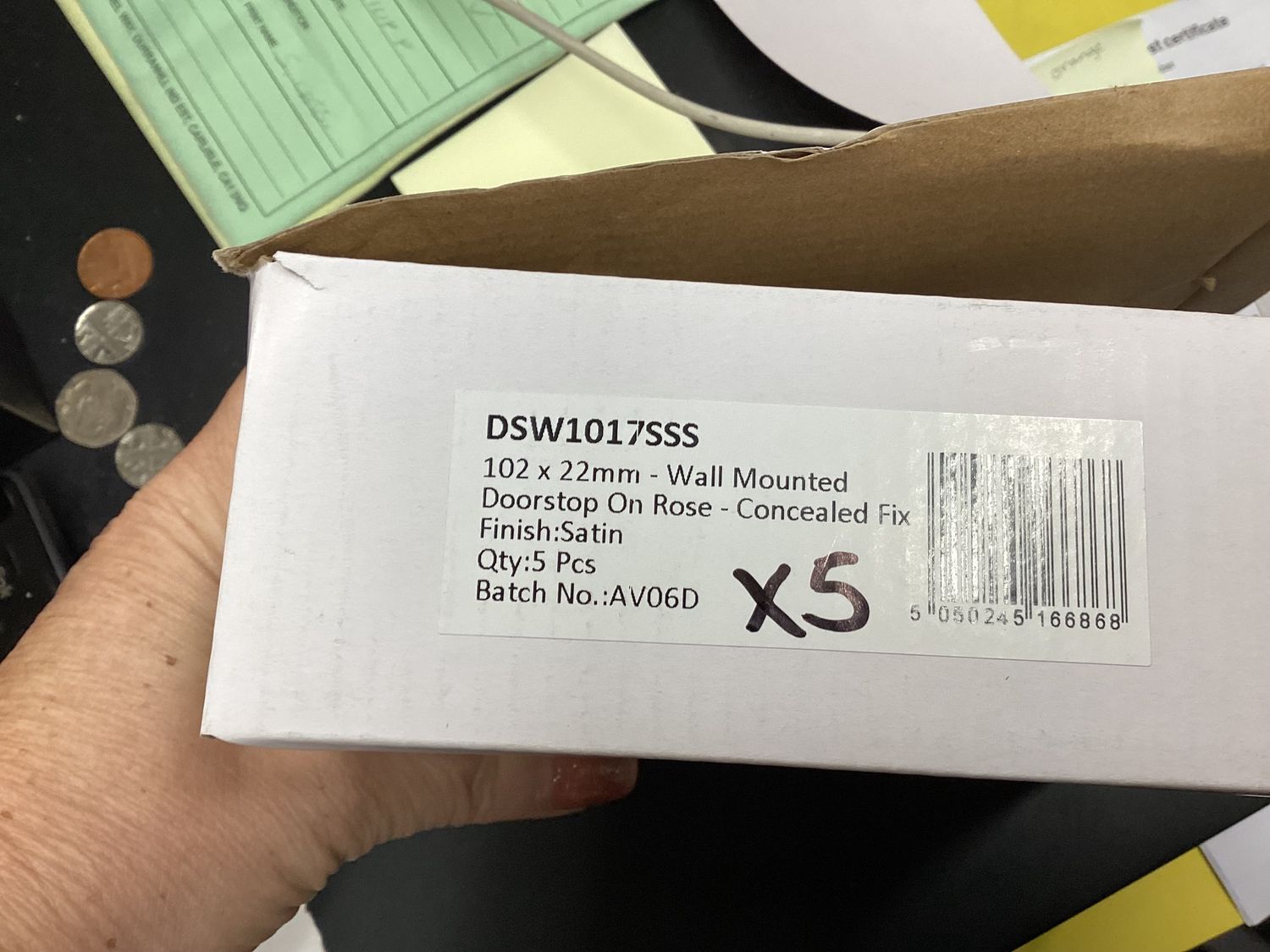 Wall Mounted Door Stop Satin