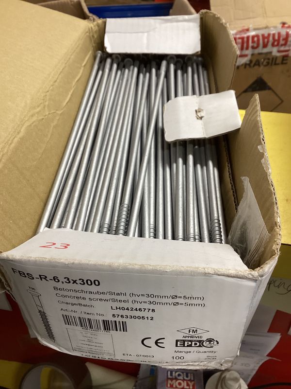 Concrete Screws 6.3 x x 300 mm